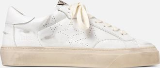 Duke + Dexter Duke + Dexter, Womens Plus Designer Court White Distressed Sneaker - Womens, Size 3