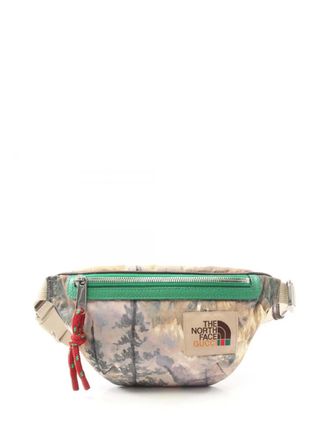 Gucci 2016-2025 The North Face Econyl belt bag - unisex - Calf Leather/Nylon - One Size - Brown