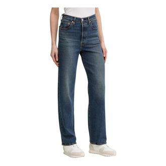 Levi's Dames, Jeans, Blauw, Maat: W24 L27 Katoen