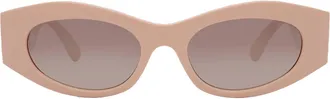 Versace Brown Gradient Grey Mirror Silver Cat Eye Ladies Sunglasses VE4480U 54946I 51
