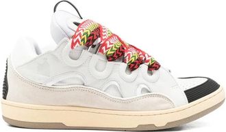 Lanvin Schoenen, Heren, Wit, 48 EU, Leer, Curb Sneakers