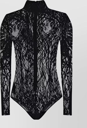 Balmain lace high-neck bodysuit