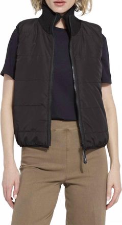 Lyss&eacute; Prudence Reversible Puffer Vest In Black