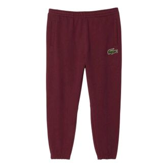 Lacoste Unisex Volwassen Geborduurde Logo Trainingsbroek (Rood)