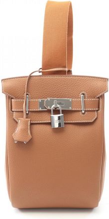 Herm&egrave;s Brown Togo Leather Fanny Pack (Pre-Owned)