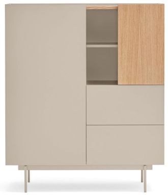 Teulat Design Highboard otto Sand/Eiche - 100 x 120 cm