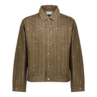 Dr&ocirc;le de Monsieur La Veste Monogramme - male - Drole de Monsieur - Denim Jackets - Brown - L - Jackets
