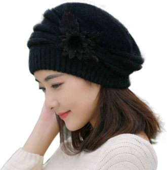 Generic Deals of The Day Sale Prime Knitted Berets Ladies Older Mens Gifts for Christmas Black Hats Women Funeral Ladies Navy Winter Hat Heat Holders Womens T