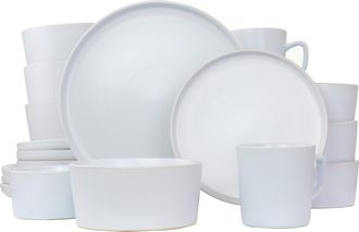 Elama Luxmatte White 20 Piece Dinnerware Set