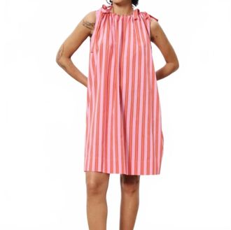 FRNCH Aelia Dress In Stripe Pink