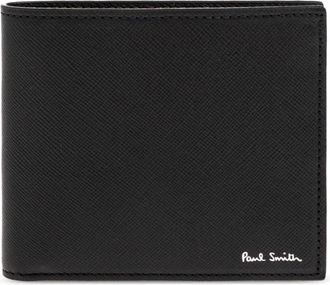 Paul Smith Signature Stripe Interior Billfold Portemonnee - Heren - Portefeuilles - Zwart - ONE Size - Leer - Accessoires