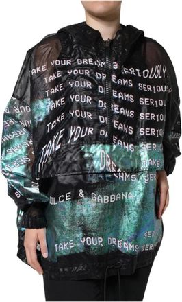 Dolce & Gabbana Multicolor Print Hoodie Dames - Dames - Zomerjassen - Veelkleurig - S - Polyester - Jassen