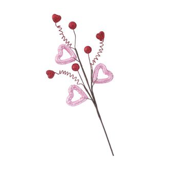 OEM El Elegante Dise&ntilde;o De Coraz&oacute;n De Flores De Seda Con Bayas-uno