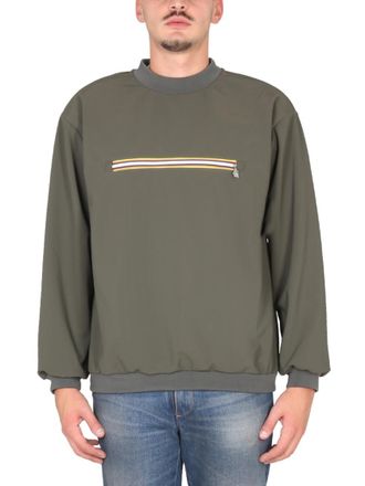 K-Way Green Mock Collar Sweatshirtss