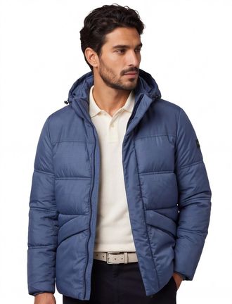 HUGO BOSS gewatteerde winterjas blauw BOSS Orange Big & Tall polyamide 100%