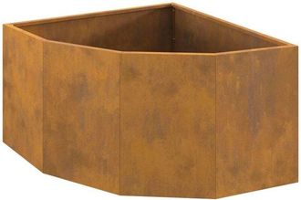 vidaXL Corner Planter Rusty 60 x 60 x 35 cm Weathering steel vidaXL