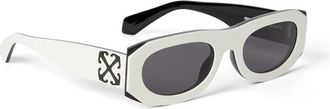 Off-white Wit/Grijs Kat Zonnebril Orlando Model - unisex - Zonnebrillen - Wit - ONE Size - Accessoires