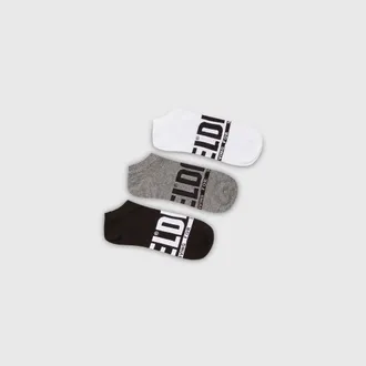 Diesel Three-pack low-cut logo socks - Socks - Man - Multicolor