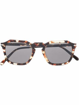 Persol Occhiali da sole squadrati - Marrone