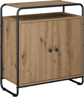 vidaXL Aparador Roble Artisan 68 X 35 X 75 Cm Madera De Ingenier&iacute;a Vidaxl