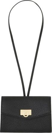Ferragamo Tassen, Dames, Zwart, ONE Size, Leer, Gancini Keyring