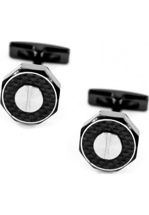 Gc Gc CMC10805 Mens Cufflinks - Black Sterling Silver - One Size