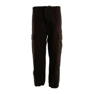 Stone Island Ghost Straight Broeken - Heren - Straight fit broeken - Bruin - W30 - Wol - Broeken