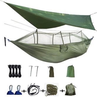 OEM Mosquitera Para Hamaca De 260x140 Cm - Malla Protectora Impermeable Y Resistente Para Camping, Senderismo, Viajes, Pesca, Jard&iacute;n Y Patio