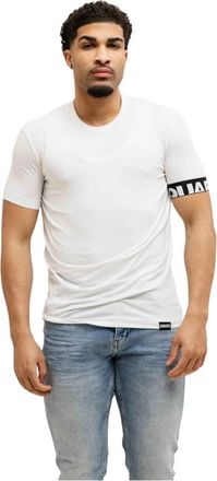 Dsquared2 T-shirt met ronde hals - Heren - T-shirts - Wit - XL - Katoen - Tops