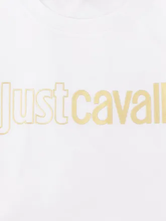Just Cavalli Mens Cotton T-Shirt White T-Shirts And Polos