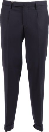 BRIGLIA 1949 Slim Fit Tapered Cuffed Straight-Leg Pants