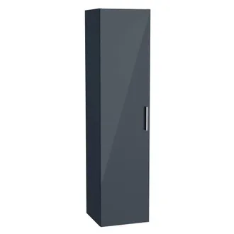 Vitra Mia Mueble De Ba&ntilde;o 145x35x35 Cm, Puerta Con Cierre Amortiguado, Antracita Brillante (miav35a)