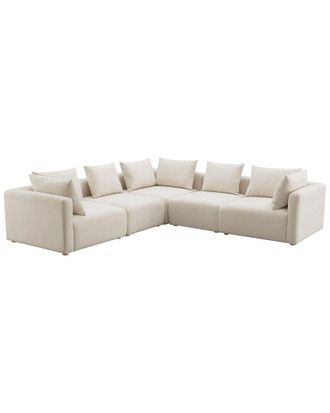 TOV Furniture Hangover Linen 5pc Modular L-Sectional