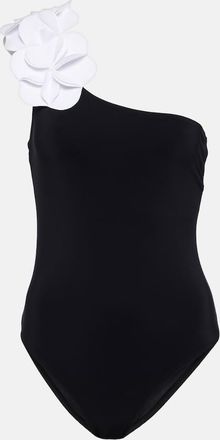 Karla Colletto Tess floral-applique swimsuit