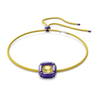 Swarovski Kussen Geslepen Ketting - Dames - Kettingen - Geel - ONE Size - Accessoires