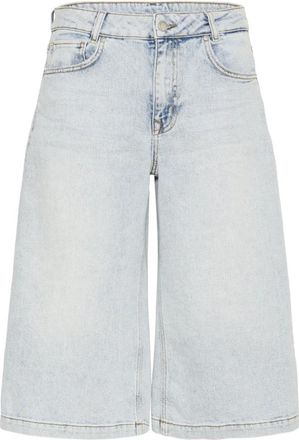 MY ESSENTIAL WARDROBE Korte Broeken, Dames, Blauw, W26, Dango MW 139 High X-Wide Shorts