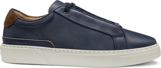 BOSS Sneakers blu navy in pelle