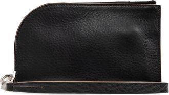Rick Owens Portafoglio in pelle con zip - 09 BLACK