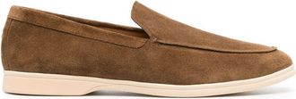 Henderson Baracco brushed suede loafers - men - Calf Suede/Rubber/Calf Leather - 40 - Brown