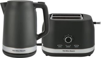 Hamilton Beach Ella Kettle & Toaster Set Charcoal - Hamilton Beach