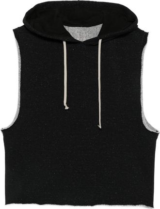 Rick Owens Sleeveless Drawstring-hood Hoodie