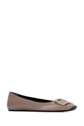 Roger Vivier Quadrata Heel - Beige