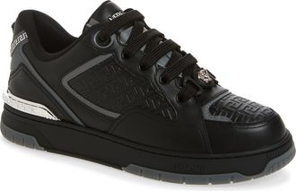 Versace Logo Sneaker in Black-Palladium at Nordstrom, Size 46