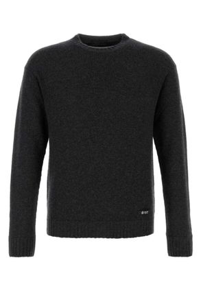 Prada Dark Grey Logo Sweaters