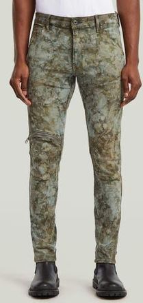 G-Star 5620 3D Zip Knee Skinny Jeans in Light Vintage Aged Destroy at Nordstrom Rack, Size 32 X 32