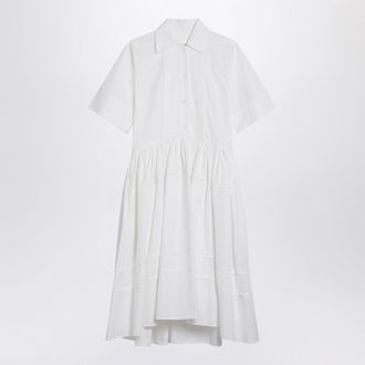 Jil Sander White Cotton Chemisier Dress