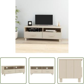 vidaXL vidaXL Armadio in legno - Mobile TV HAMAR ambra 106x40x40 cm in Legno Massello di Pino