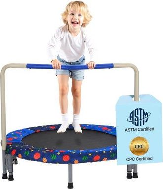OEM Trampol&iacute;n Para Ni&ntilde;os Para Interiores Y Exteriores, Mini Trampol&iacute;n Plegable Con Asa, Trampol&iacute;n Rebotador Para Ni&ntilde;os De 3 A&ntilde;os En Adelante, Ni&ntilde;os Y Ni&ntilde;a
