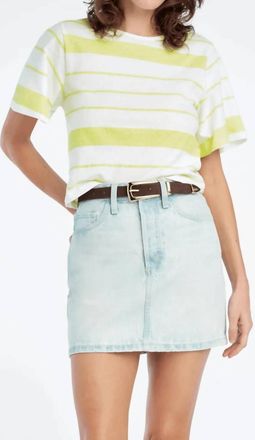 Favorite Daughter The Joanne Top In Green Tea Stripe