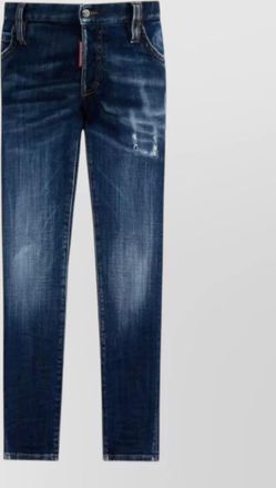 Dsquared2 denim trousers five pocket design belt loops